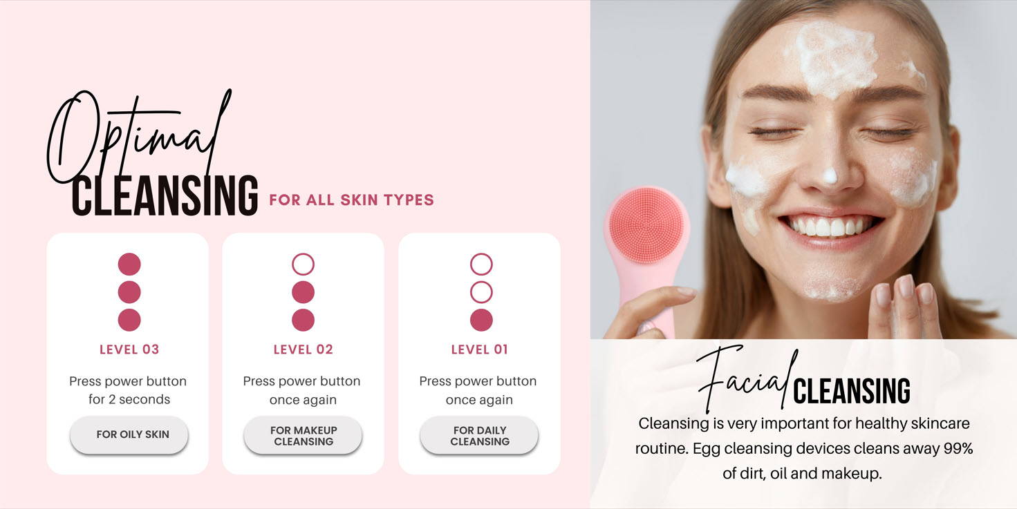 EGG Silicone Facial Cleansing Brush – TheSkinSol
